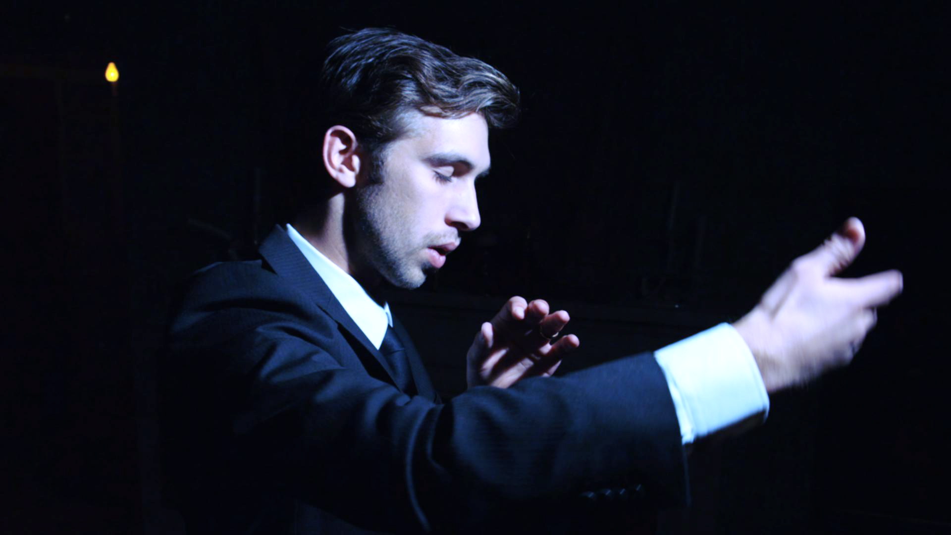 Blake Berris (Jesse) conducts Beethoven in Michael Bartlett's 