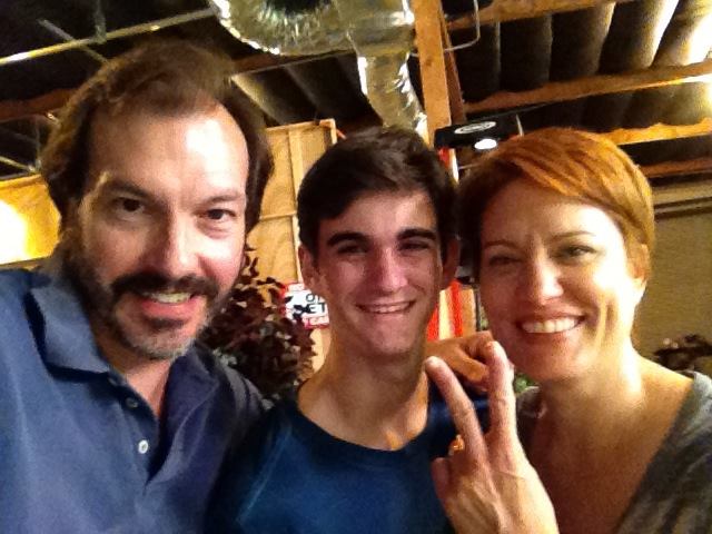 With John Ferraro & Arden Kelly on the set of 