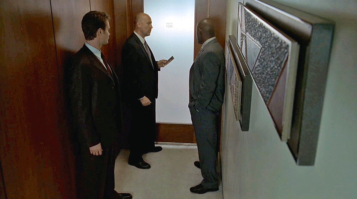 David Carey Foster with Garret Dillahunt and Alimi Ballard in Numb3rs