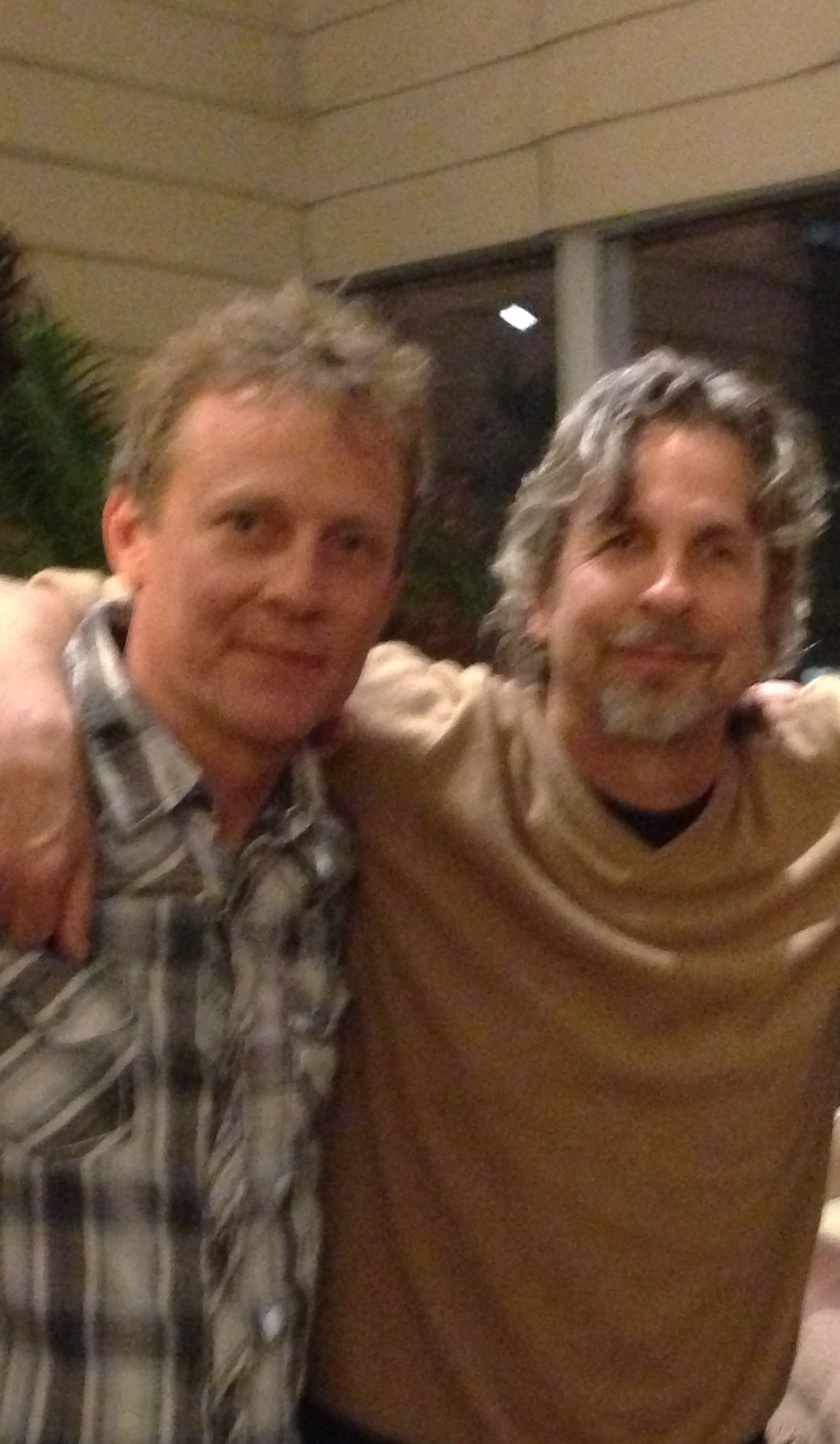 Billy Goodrum and Peter Farrelly on the set of Dumb & Dumber To