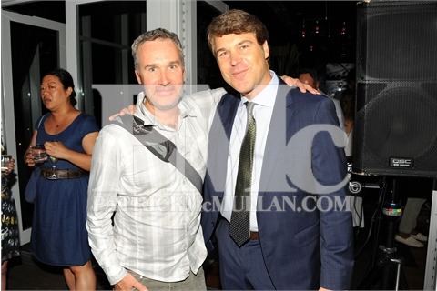 Director of Photography Tim Orr and Producer Todd Labarowski attend the after party for the premiere of Magnolia Pictures' PRINCE AVALANCHE. Jimmy at the James, NYC. July 31, 2013.