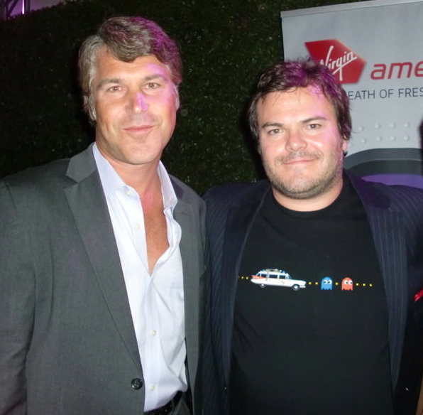 Producer Todd Labarowski and Actor Jack Black attend the L.A. Film Festival 