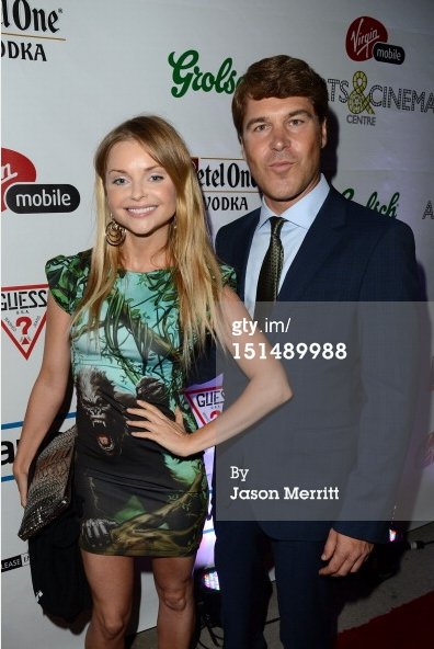 Actor Izabella Miko (L) and Producer Todd Labarowski attend the 