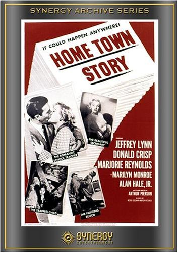 Marilyn Monroe, Jeffrey Lynn and Marjorie Reynolds in Home Town Story (1951)