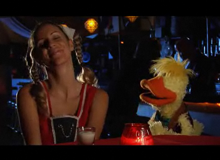'Duck walks into a Bar'. Silvia Spross as Swiss Miss Stalker.