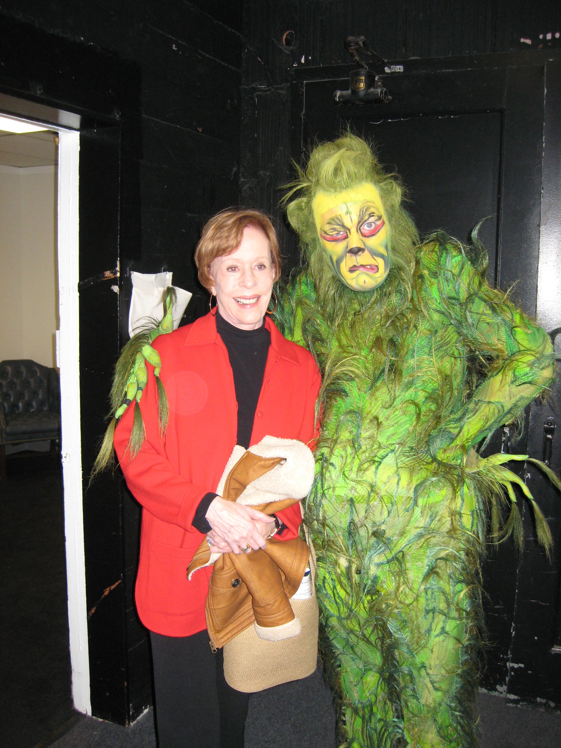 Stefan Karl as the Grinch in Hollywood 2009 with Carol Burnett