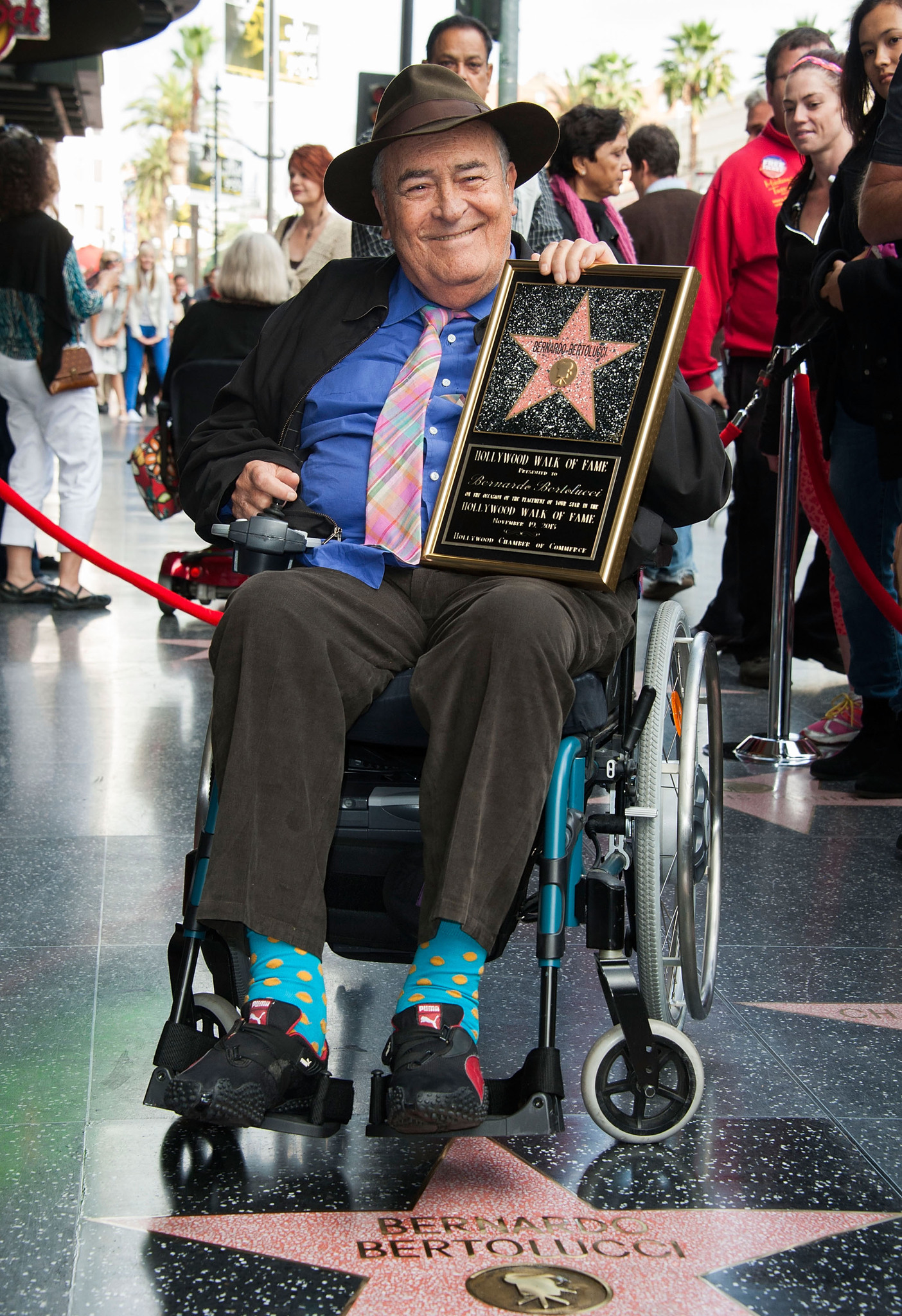 Director Bernardo Bertolucci celebrates his Star on the Hollywood Walk of Fame on November 19, 2013 in Hollywood, California.