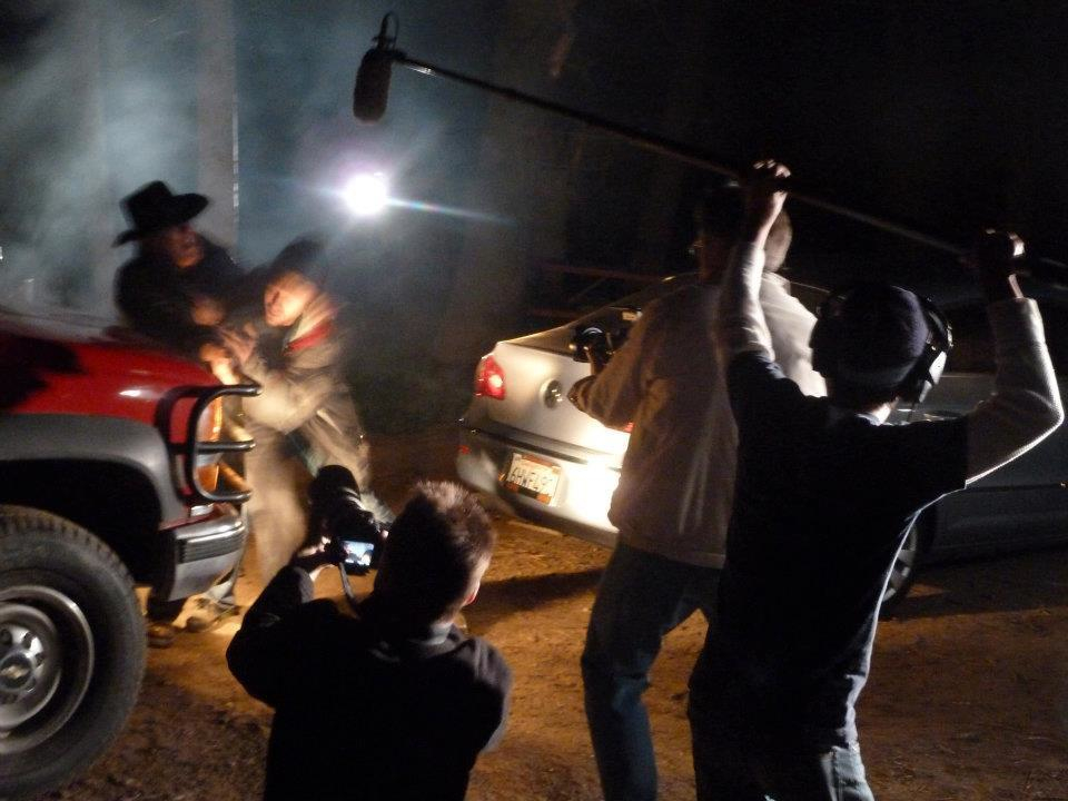 Shooting ONE for the ROAD by Stephen King. Director Paul Ward, DP Mike Bates. Heffernan shooting bottom left.