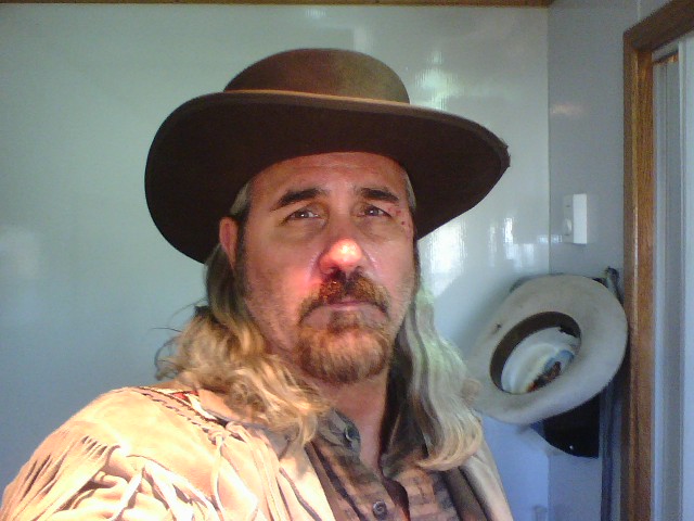On the set of Doc West with Terrence Hill as injured cowboy #2. A comeback role after a long hiatus courtesy of casting directo Jo Edna Bolin.