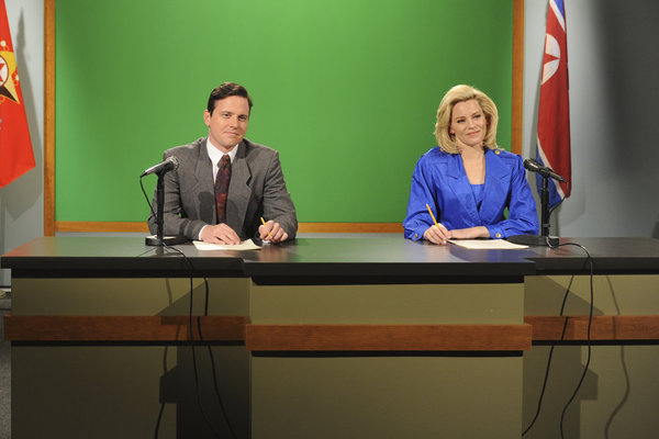 Still of Elizabeth Banks and Michael Mosley in 30 Rock (2006)