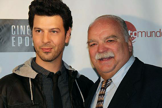 Jesse Steccato & Richard Riehle at the Los Angeles Theatrical Premiere of STITCH IN TIME -- Laemmle's Noho 7 on July 13, 2012