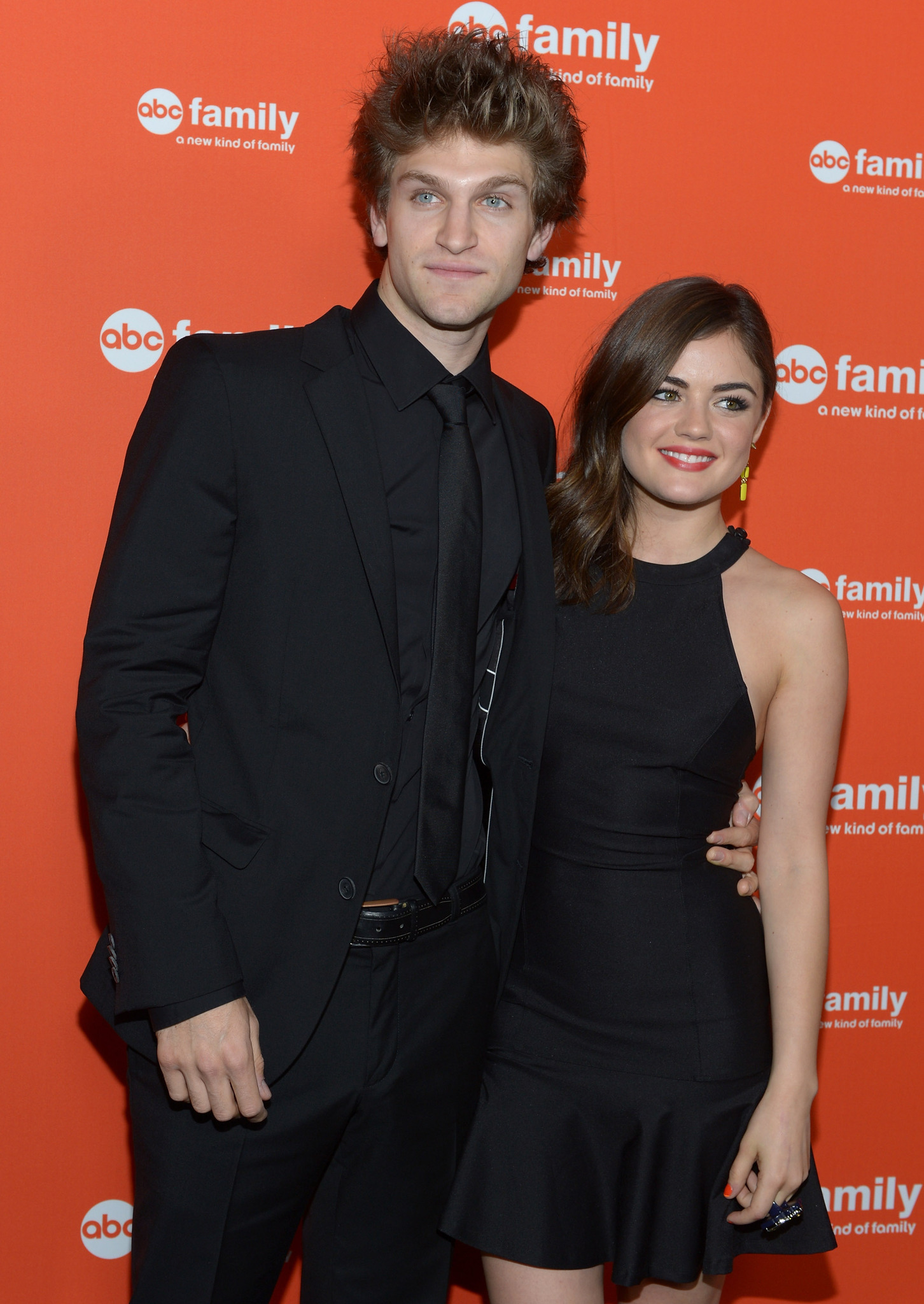 Keegan Allen and Lucy Hale