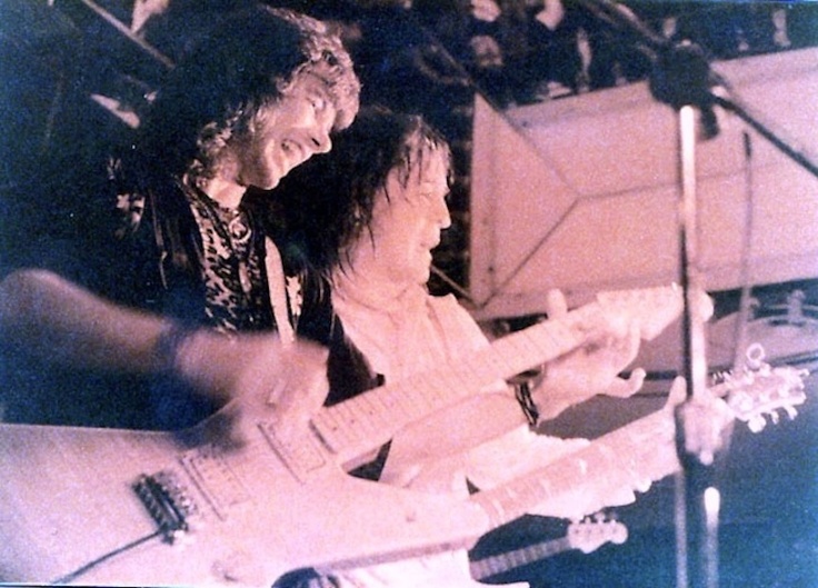 Alan Merrill and Rick Derringer 1982.