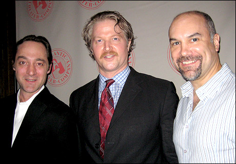 Brennan Brown, C.J. Wilson, and Greg Stuhr - opening night of Ethan Coen's OFFICES at the Atlantic Theater Company.