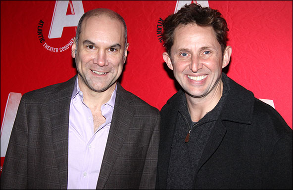 Greg Stuhr and Todd Weeks of Rolin Jones' THE JAMMER. Opening night at the Atlantic Theater Company.