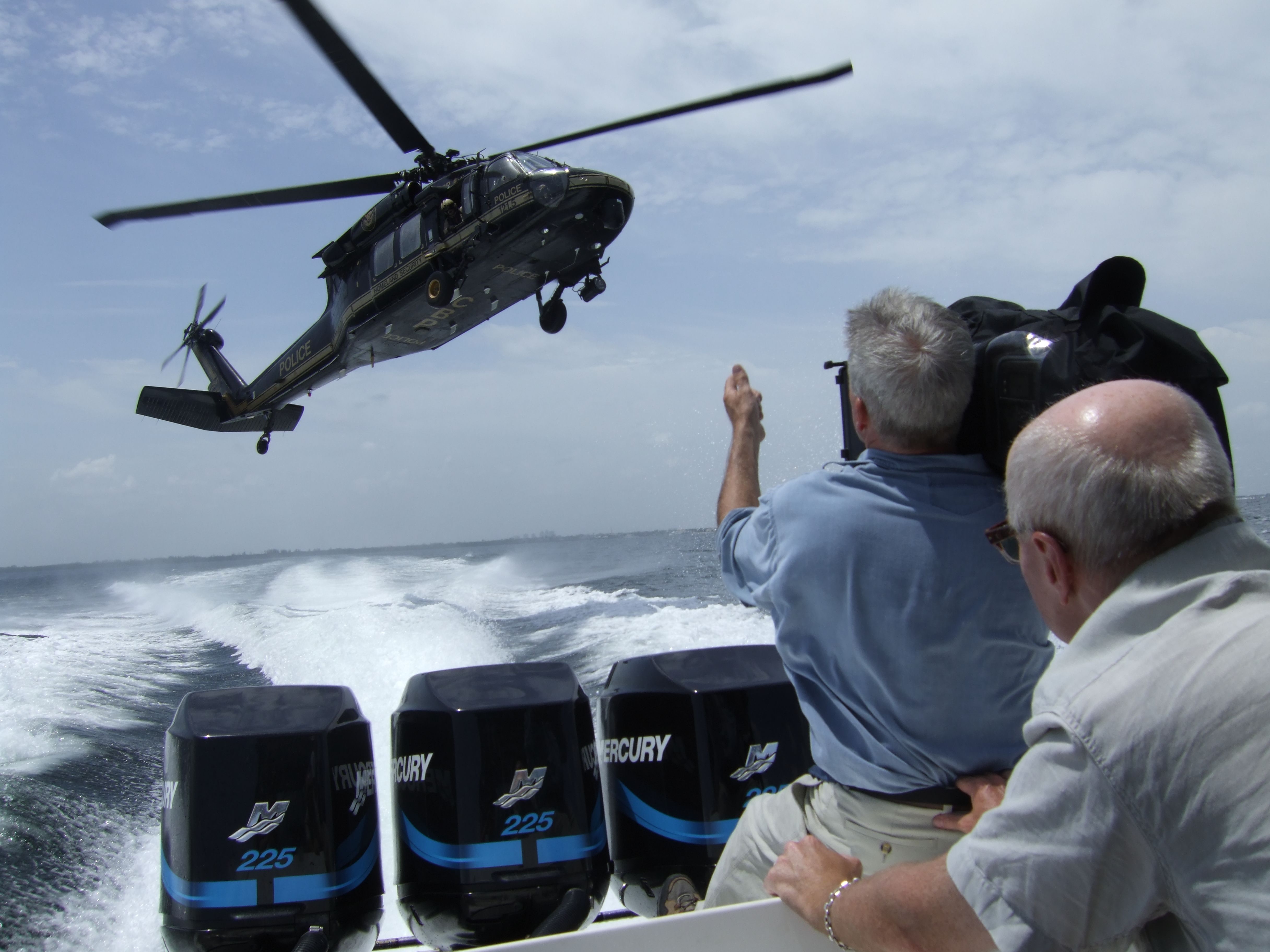 Aboard the 'Blue Thunder' with US CBP, Bay of Bisayne, May 2006