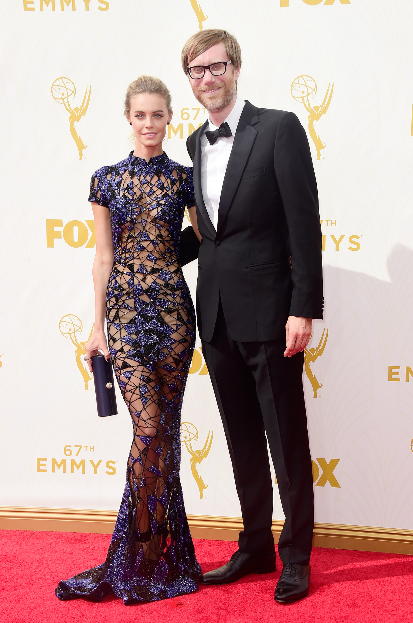 Stephen Merchant and Christine Marzano at event of The 67th Primetime Emmy Awards (2015)