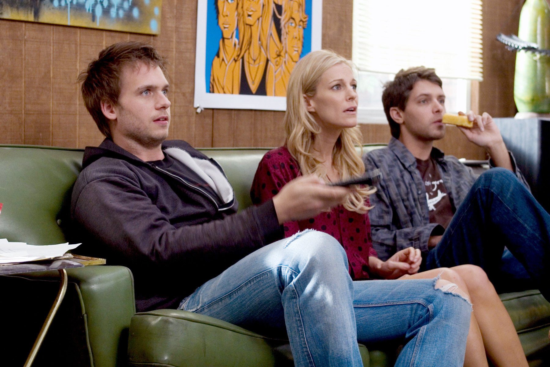 Tricia O'Kelley, Patrick J. Adams and Ryan Devlin in Weather Girl (2009)