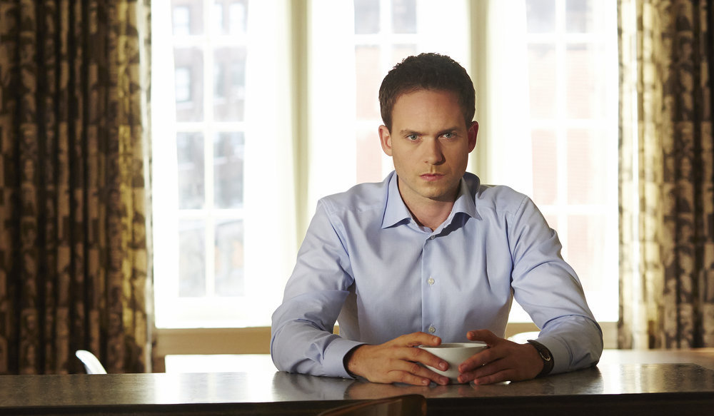 Still of Michael Ross and Patrick J. Adams in Suits (2011)