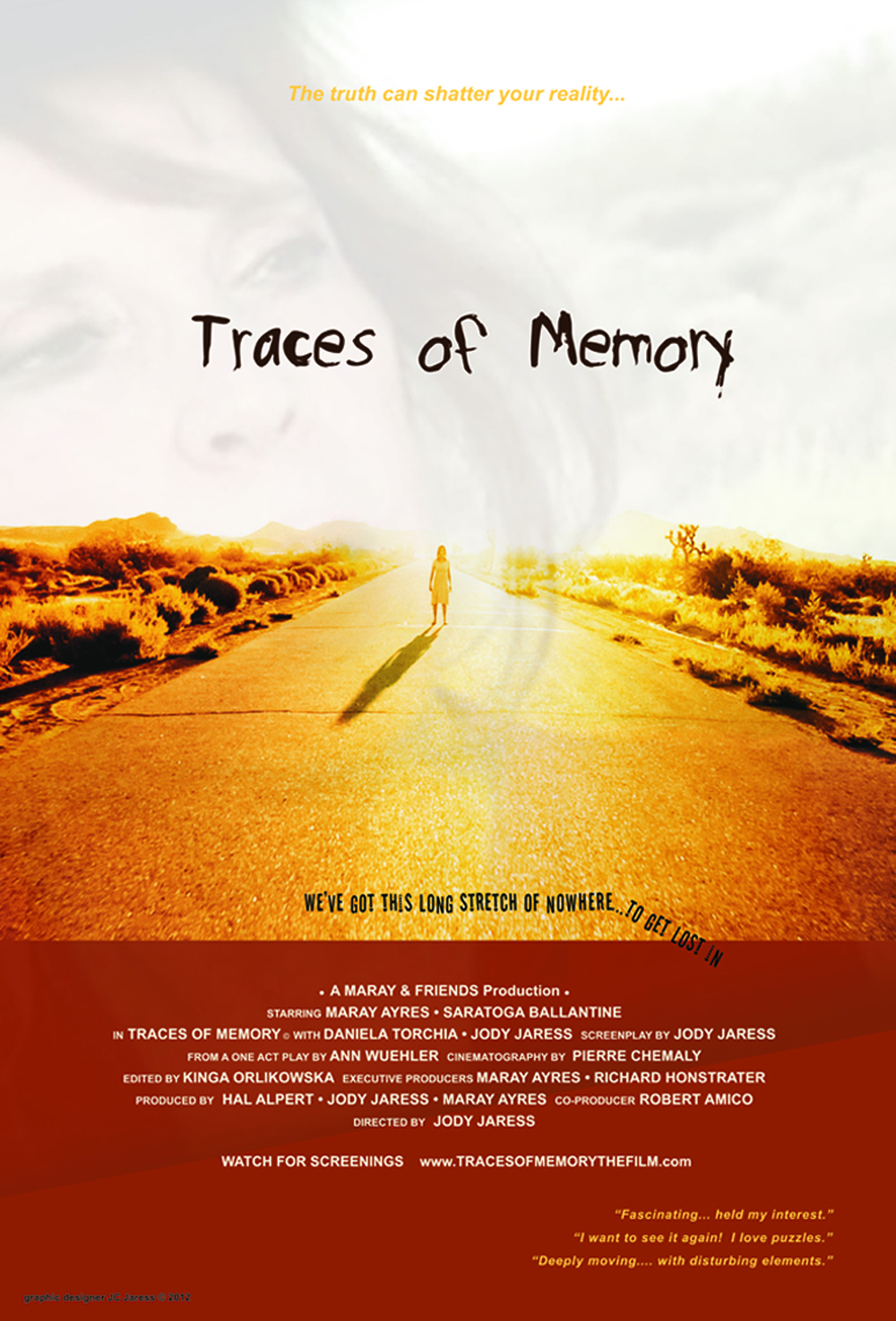 Traces of Memory Poster designed by Jody Jaress