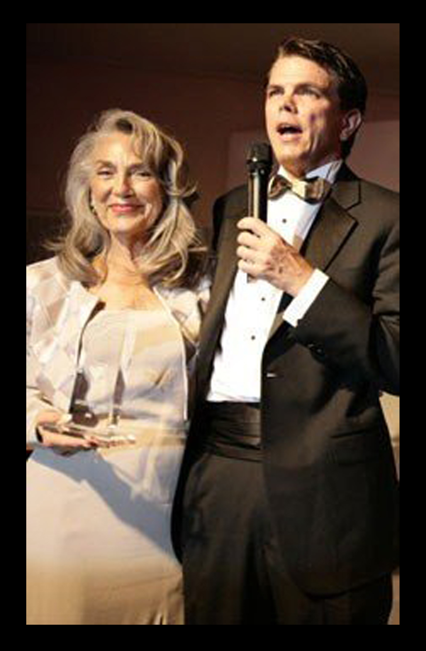 Jody and Mark Irvingsen, Monaco Film Festival 2008, accepting Best Picture Award for 