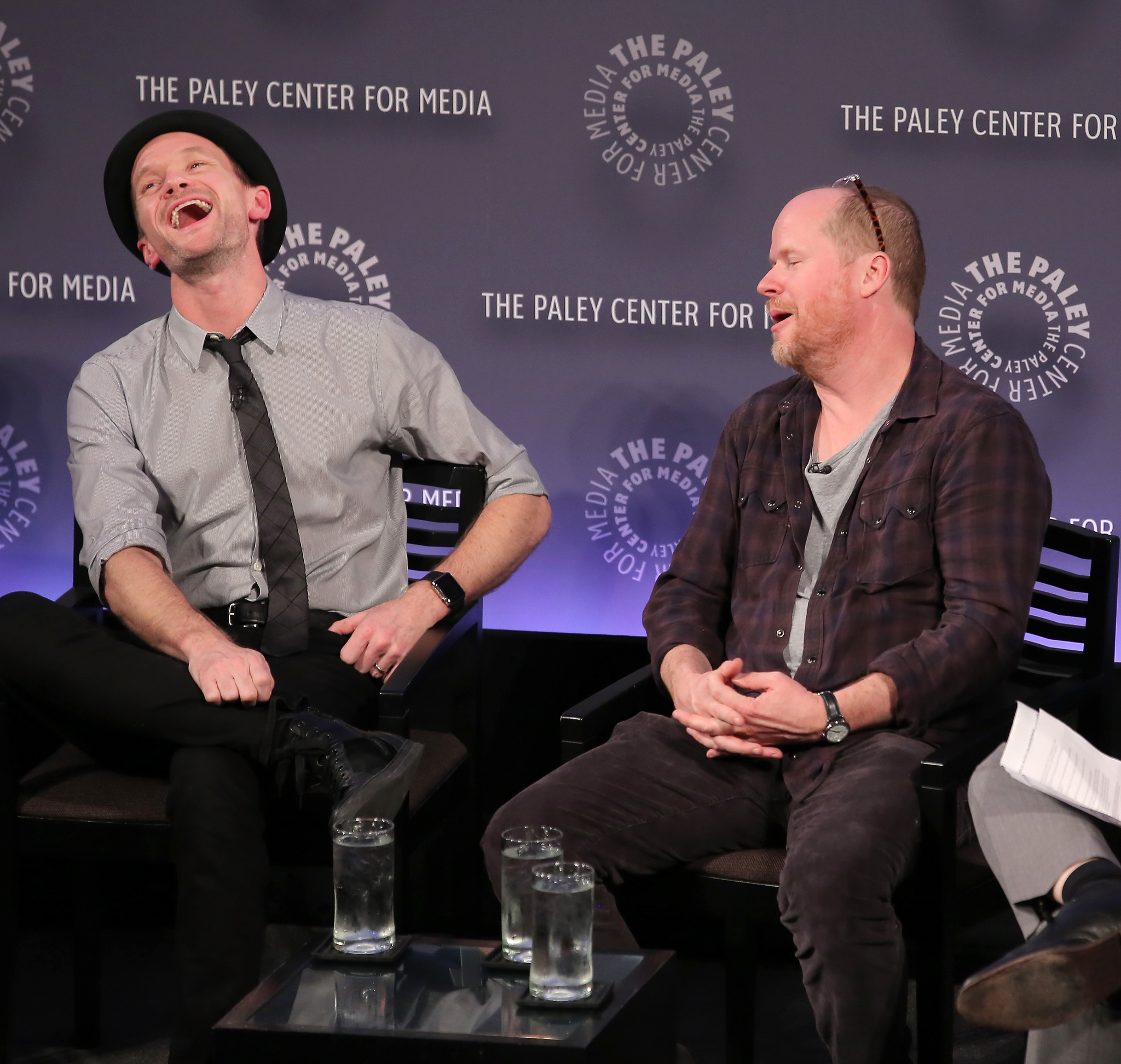 Neil Patrick Harris and Joss Whedon at event of Dr. Horrible's Sing-Along Blog (2008)