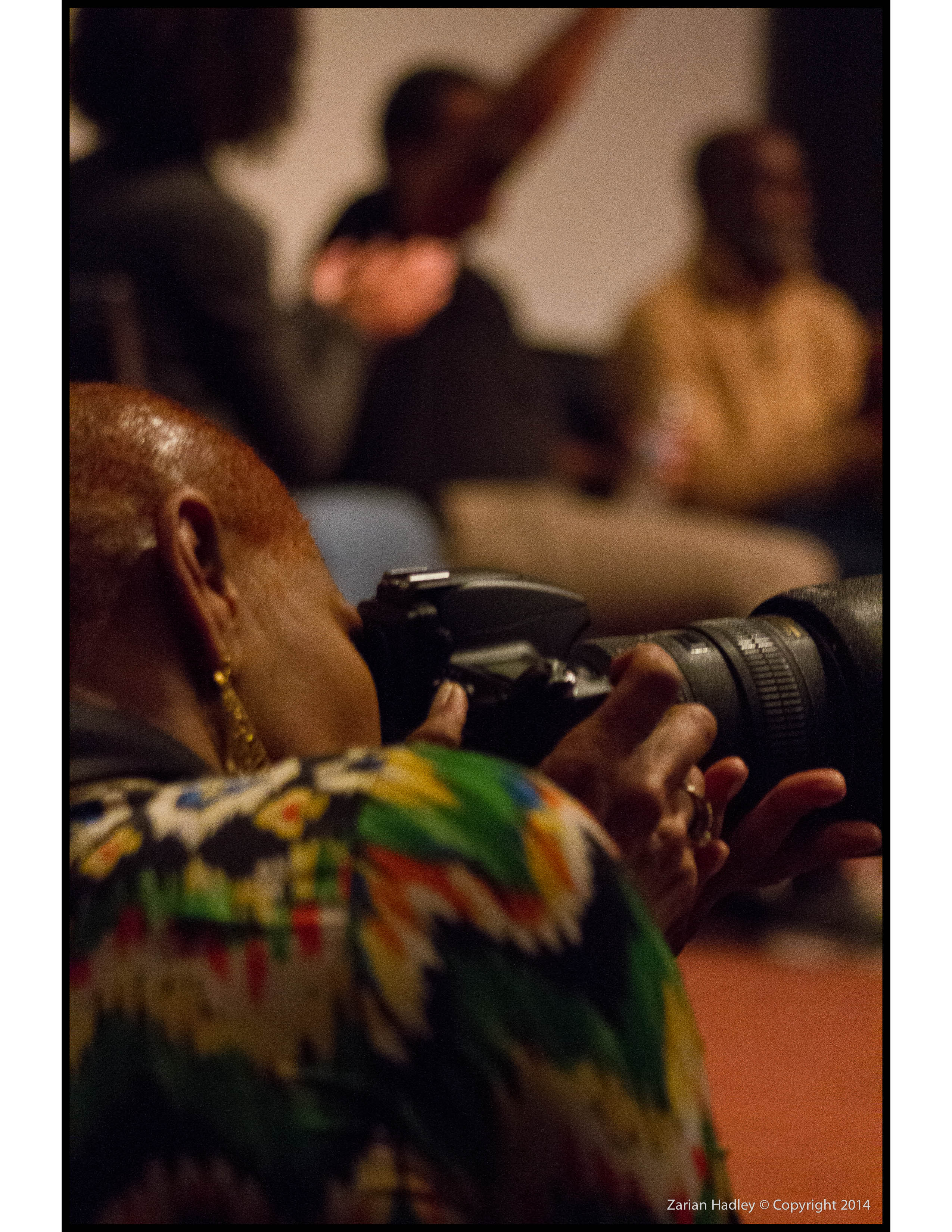 Pamella D'Pella shooting for BAD West (Black Association of Documentary Filmmakers)