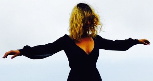 Petra Sprecher, on set of Leona Lewis' music video shoot Thunder, August 2015