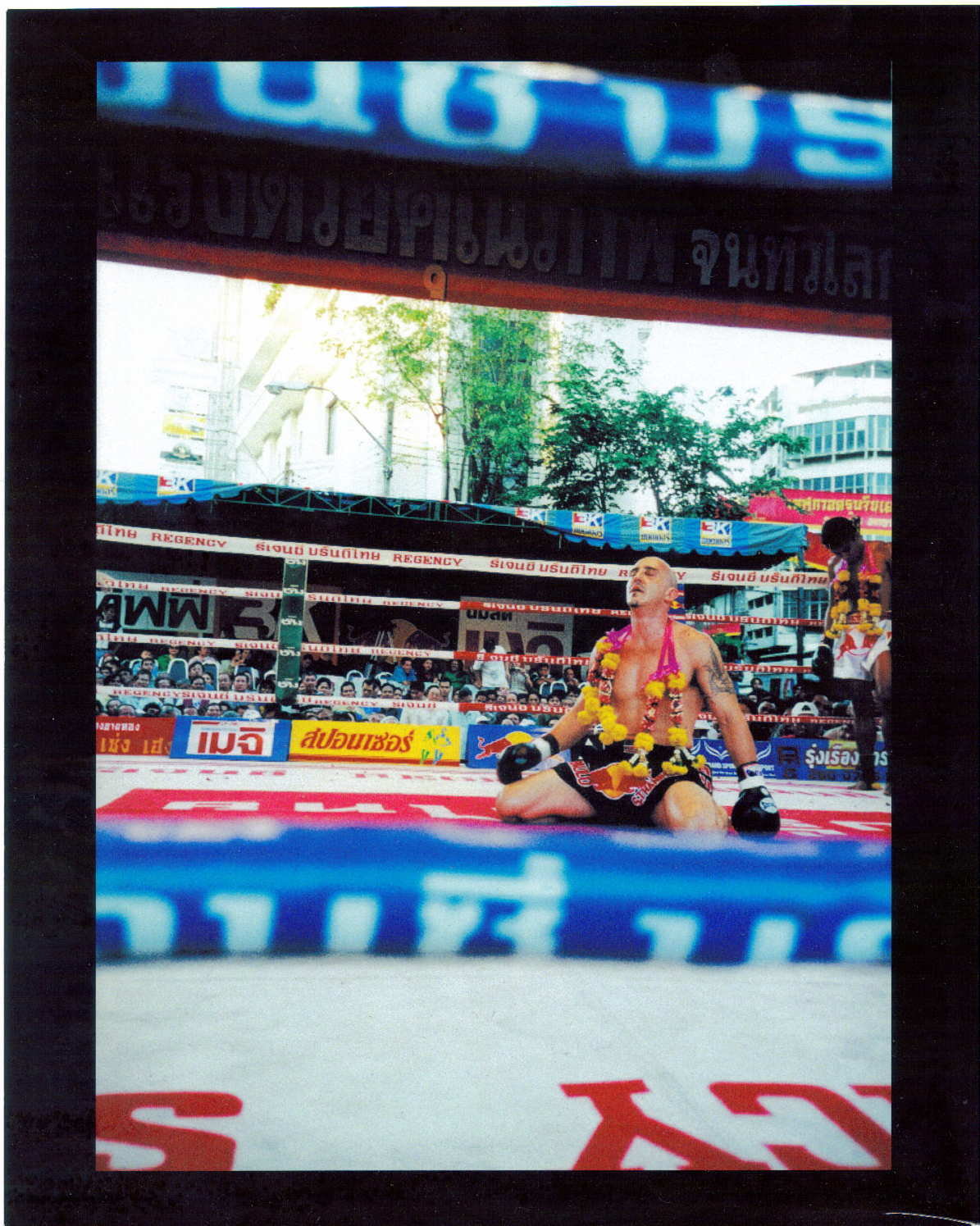 Paulo Tocha Muay Thai fighting in Bangkok, Thailand. World Championship.