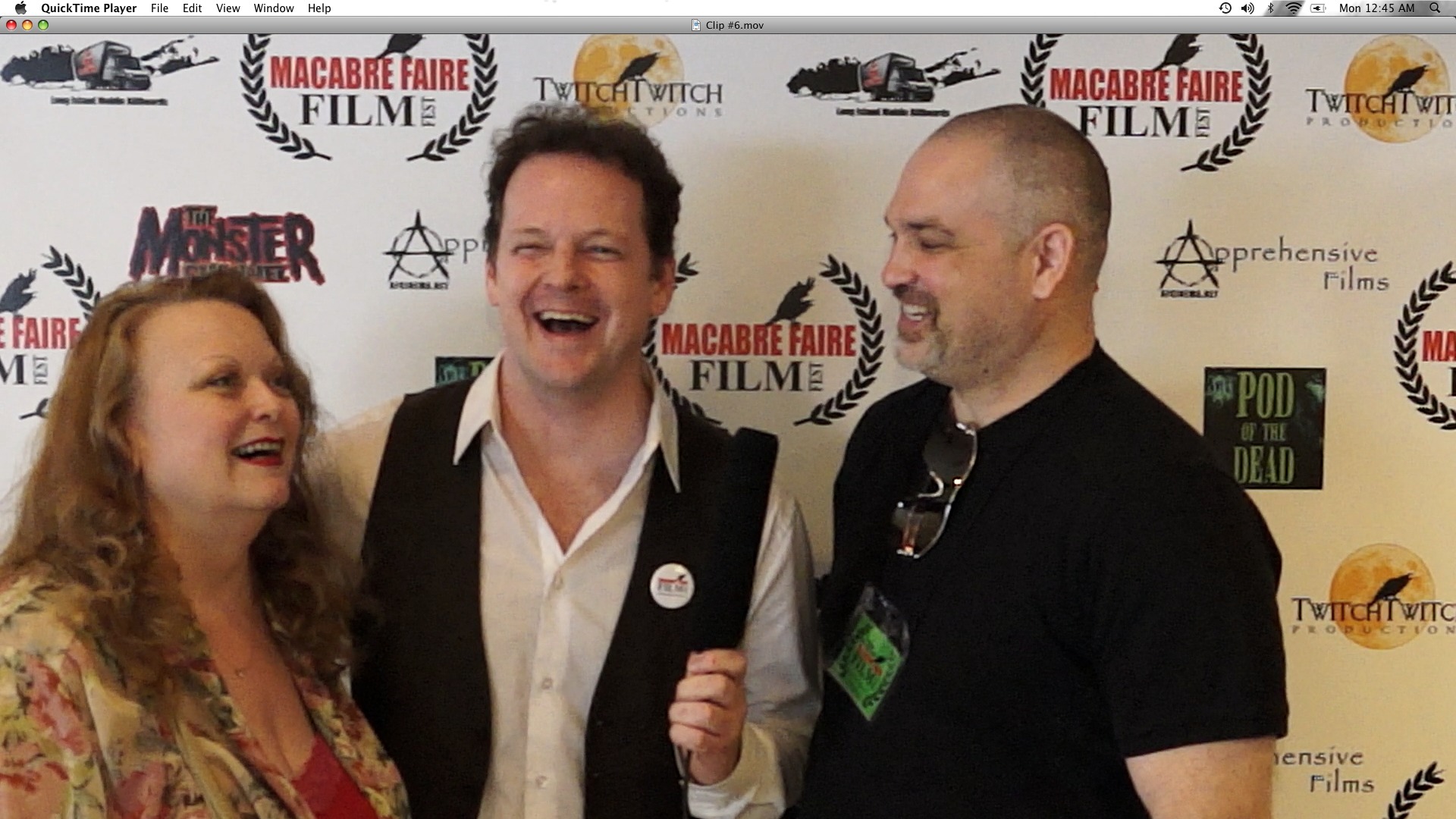 Linda S. Nelson, Michael Stever & Phil Fazzo at 3rd annual Macabre Faire Film Festival
