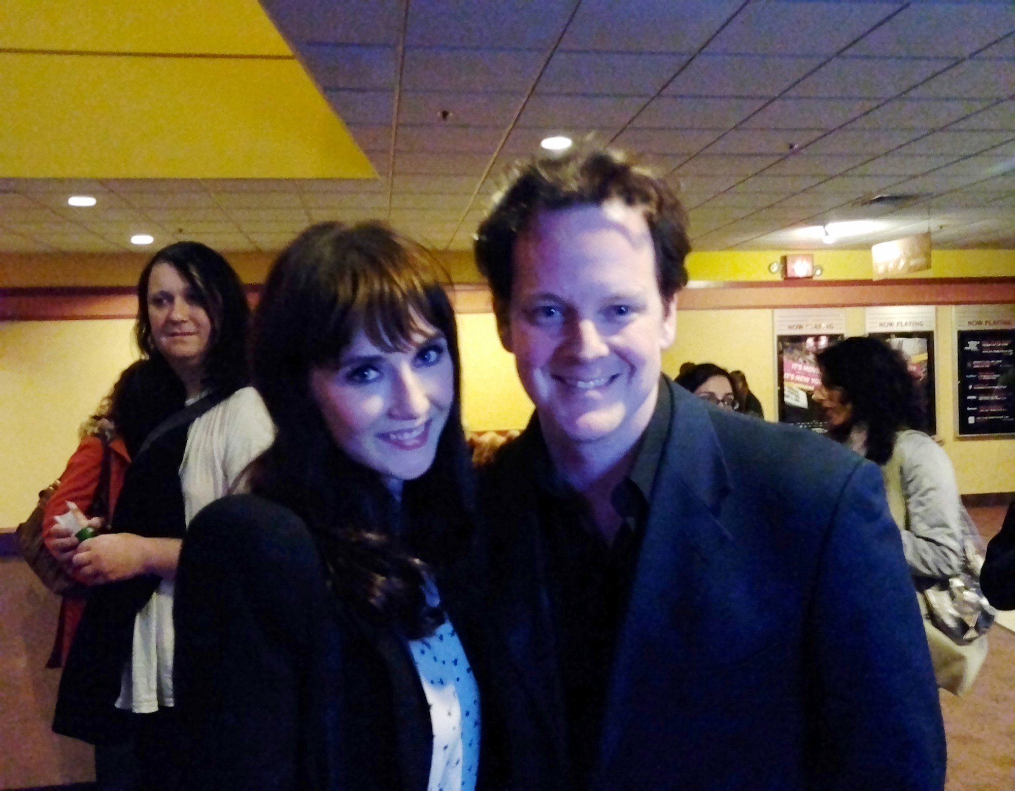 Michael Stever with the stunning Carice Van Houten at 'Black Butterflies' screening in NYC.