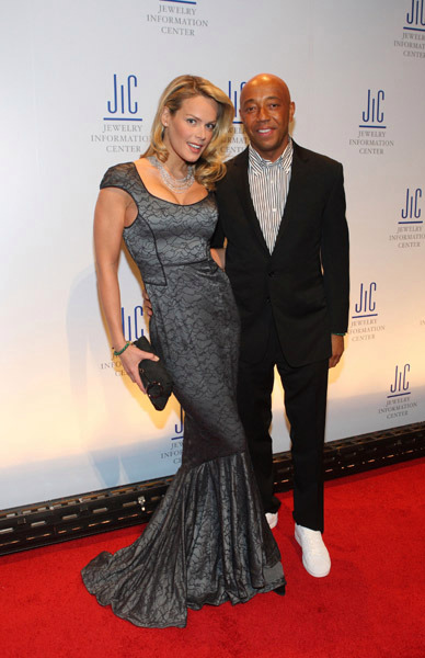 Heidi Albertsen and Russell Simmons at the 7th Annual GEM Awards, January 12, 2009.