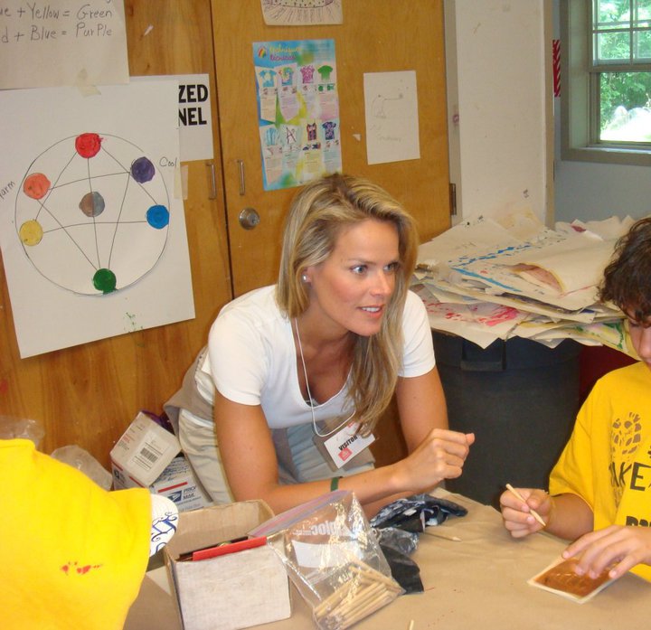 Heidi Albertsen visits the Bridge2Life camp in upstate New York, benefitting the needs of children from families who are in recovery in the summer of 2011.