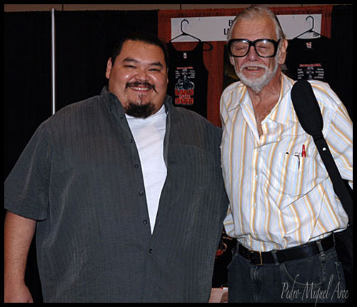 Pedro with George A. Romero