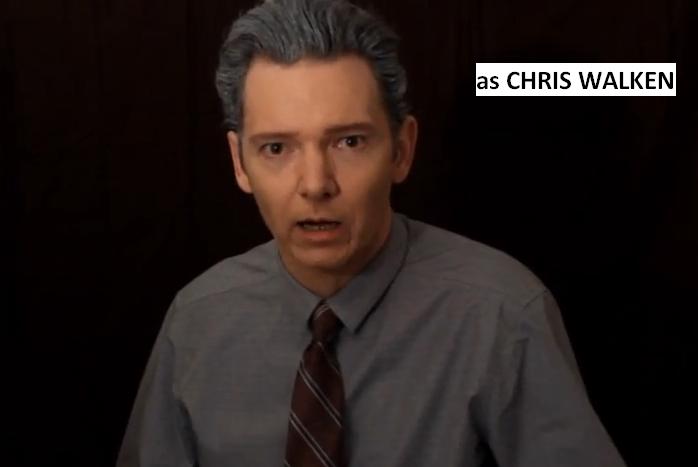 Dave as Chris Walken in an original comedic parody of Chris portraying his SNL character 
