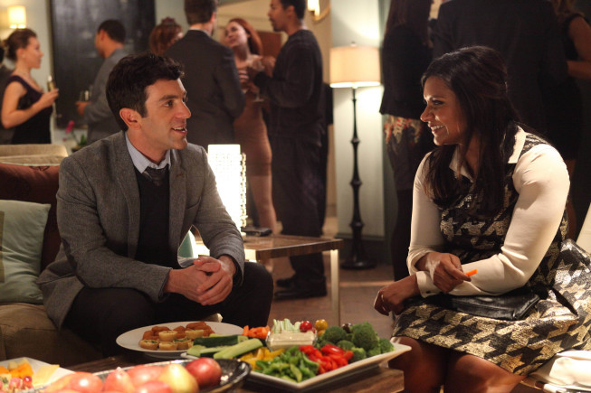 Still of B.J. Novak and Mindy Kaling in The Mindy Project (2012)