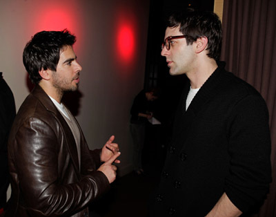 Eli Roth and B.J. Novak at event of Negarbingi sunsnukiai (2009)