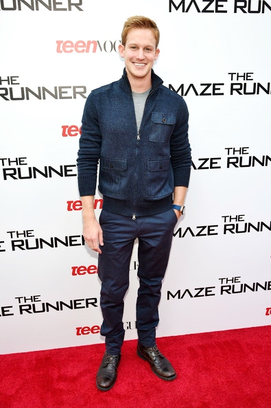 Actor Chris Sheffield attends the Twentieth Century Fox and Teen Vogue screening of 'The Maze Runner' at SVA theater on September 15, 2014 in New York City.