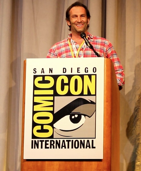 Kevin Sizemore presenting at Comic Con for That's My Entertainment.