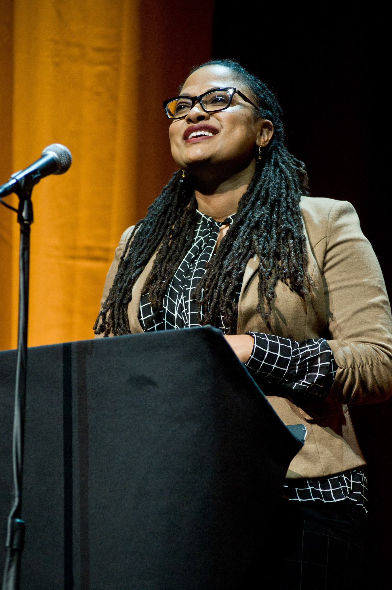 Director Ava DuVernay attends the Roger Ebert Memorial Tribute at Chicago Theatre on April 11, 2013 in Chicago, Illinois.