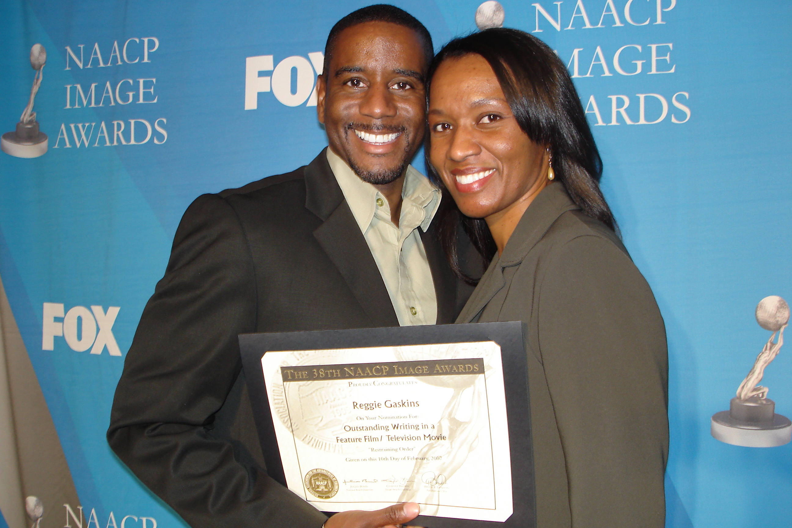 Reggie Gaskins & Heather Gaskins - NAACP Imagae Awards Ceremony