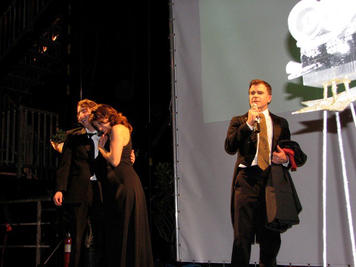 Cullen Moss, hosting the 2010 Cucalorus Oscar Night charity event.