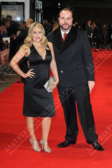 Jonathan Sothcott and Brandy Brewer arrive at the world premiere of The Rewrite
