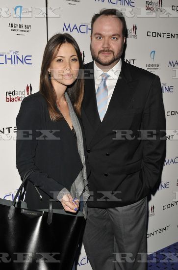 Jonathan Sothcott and Anouska Mond at the London premiere of The Machine. March 2014.