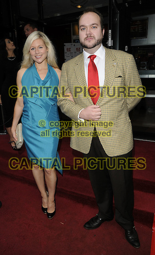Jonathan Sothcott and Abi Titmuss arrive at the gala screening of Devil's Playground in London's Leicester Square