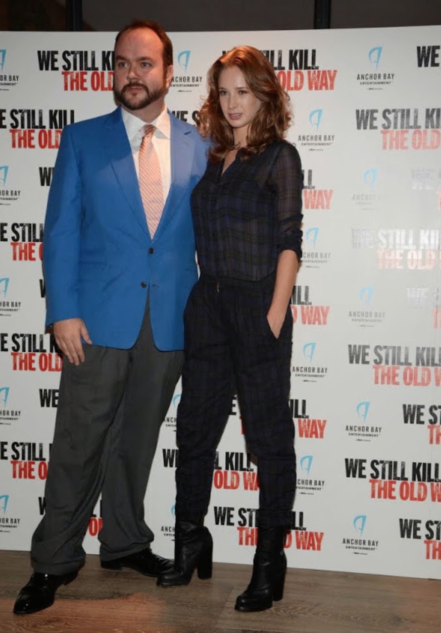 Jonathan Sothcott and Emily Agnes at the We Still Kill The Old Way premiere