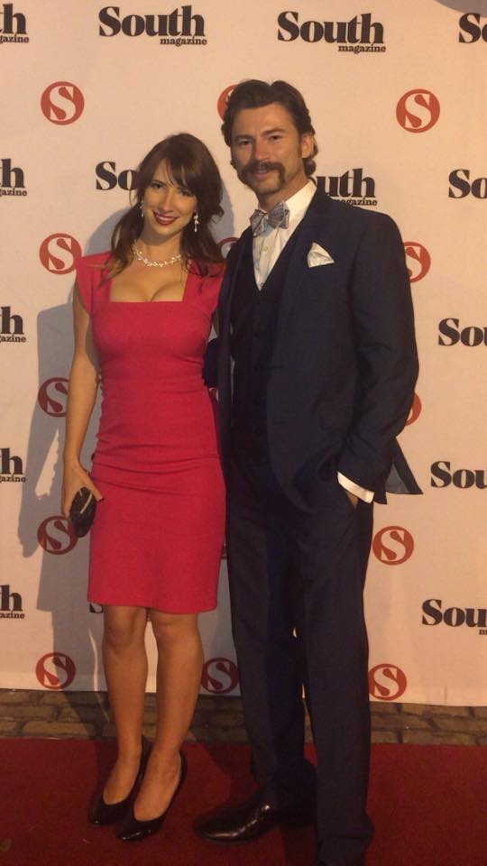 At the SOUTH Magazine release party with Alexis Nelson.