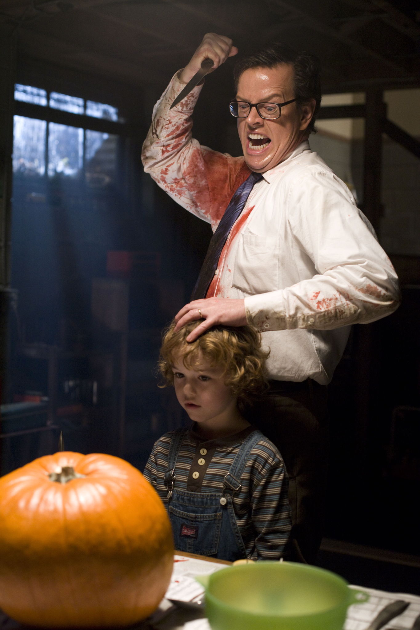 Still of Dylan Baker and Connor Christopher Levins in Trick 'r Treat (2007)