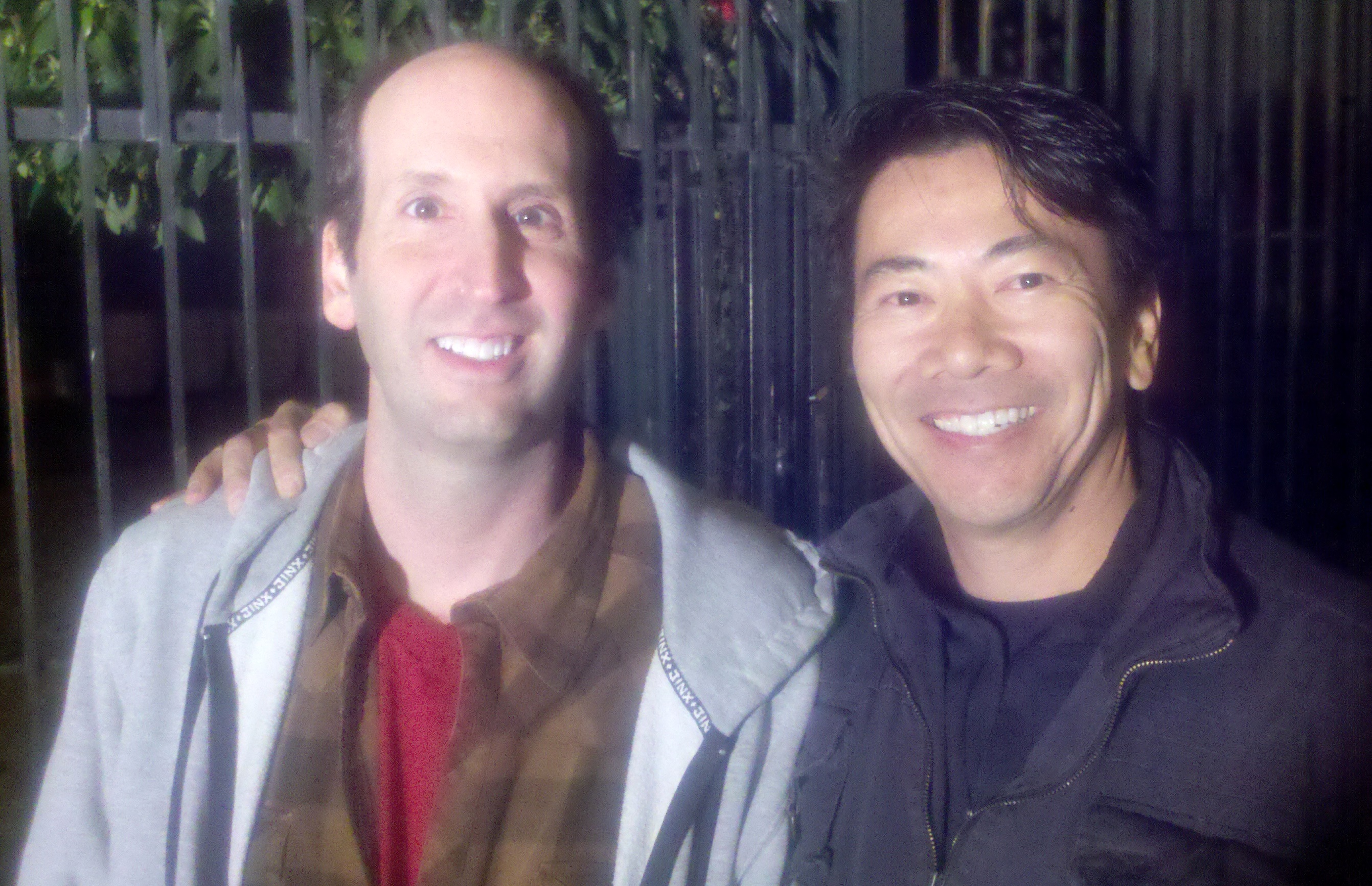 Jeff Lewis and Craig Lew on location for Rock Jocks