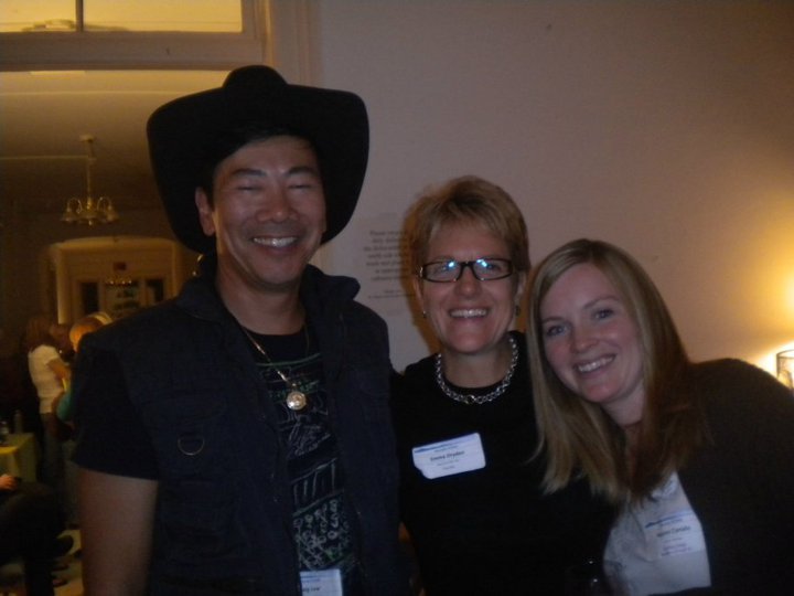 Editor Emma Dryden, Author Naomi Canale, Craig Lew at the Nevada SCBWI Mentor's Conference, Virginia City, NV